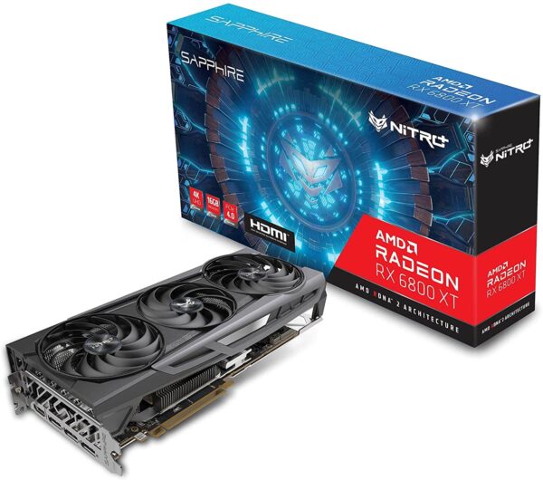 Sapphire Nitro+ RX 6800 XT PCIe 4.0 Gaming Graphics Card with 16GB GDDR6 - AMD Video Cards