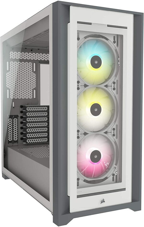 Corsair iCUE 5000X RGB Tempered Glass Mid-Tower CS-CC-9011213-WW White - Chassis