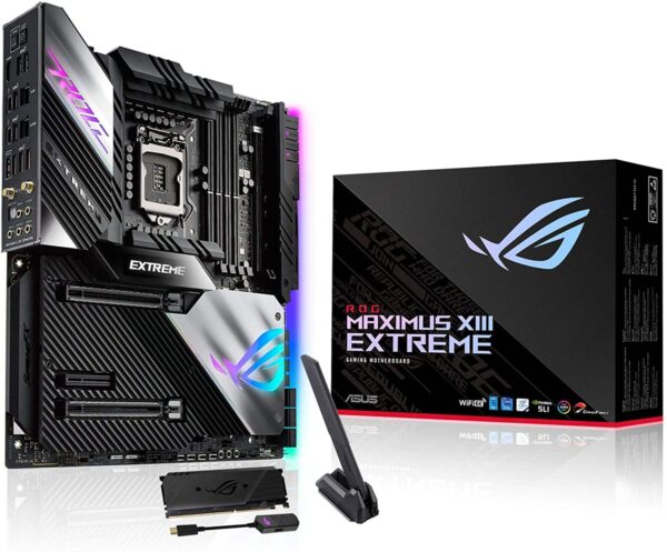 Asus ROG Maximus XIII Extreme (WiFi 6E) Z590 LGA 1200(Intel 11th/10th Gen) EATX Gaming Motherboard - Intel Motherboards