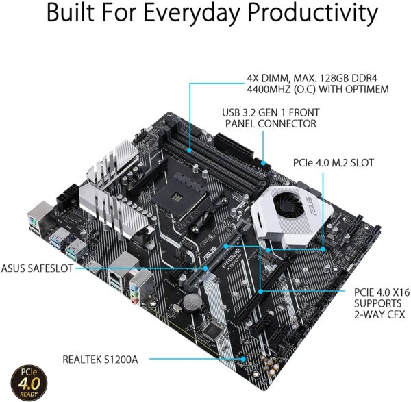ASUS Prime X570-P Gaming Motherboard - AMD Motherboards