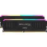 Crucial Ballistix RGB 64GB Kit (2x32GB) DDR4-3600MHz CL16 Memory - Black BL2K32G36C16U4BL