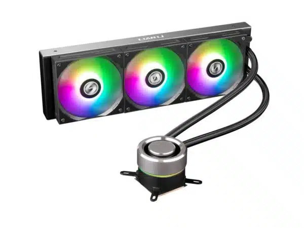 LIAN LI Galahad AIO 360 RGB Black RGB Fans AIO CPU Liquid Cooler - AIO Liquid Cooling System