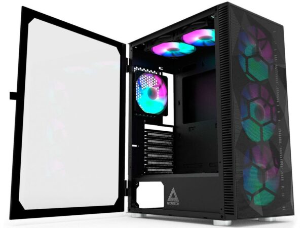 Montech X3 Mesh 3 x 140MM or 3 x 120MM  RGB Lighting Fans ATX Mid-Tower PC Gaming Case High Airflow - Chassis