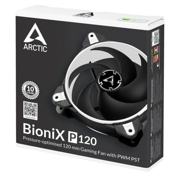 ARCTIC BioniX P120 Gaming Case Fan (White/Black) ACFAN00116A - Cooling Systems