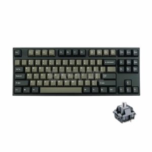 Leopold FC750R PD Graphite/White TKL 87 Keys Cherry Speed Silver Clear Switch - Computer Accessories