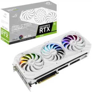 ASUS ROG Strix OC GeForce RTX 3070 NonLHR Gaming Graphics Card White Edition - Nvidia Video Cards