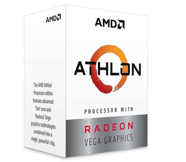 AMD Athlon 3000G 2-Core, 4-Thread Unlocked Desktop Processor with Radeon Graphics - AMD Processors