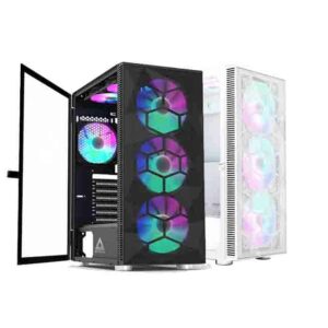 Montech X3 Mesh 3 x 140MM or 3 x 120MM  RGB Lighting Fans ATX Mid-Tower PC Gaming Case High Airflow - Chassis