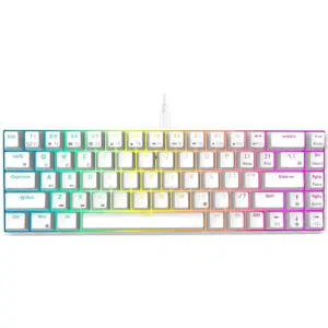 Royal Kludge G68 White Wireless RGB Huano Brown Switch - Computer Accessories