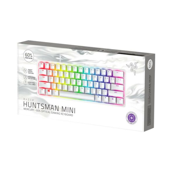 Razer Huntsman Mini 60% Gaming Keyboard Purple Switch RZ03-03390300-R3M1 - Computer Accessories