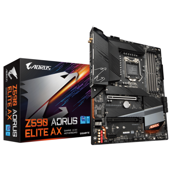 Gigabyte Z590 Aorus Elite AX (Intel 11th/10th Gen, LGA 1200) Gaming Motherboard - Intel Motherboards