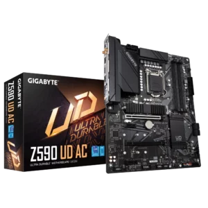 Gigabyte Z590 UD AC (Intel 11th/10th Gen, LGA 1200) Gaming Motherboard - Intel Motherboards