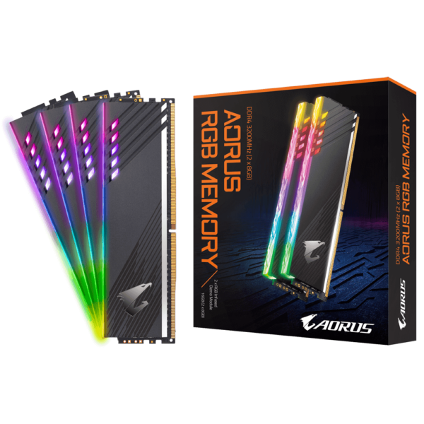 Gigabyte Aorus GP-ARS16G32D RGB Memory 16GB (2x8GB)DDR4-3200MHz With Demo Kit - Desktop Memory