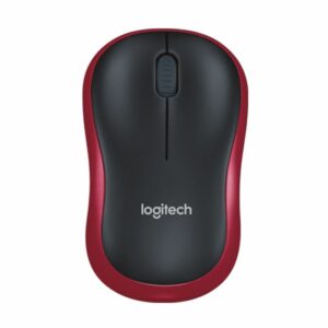 Logitech M185 Wireless Mouse Swift Black Red - Computer Accessories