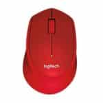 Logitech M331 Silent Plus Wireless Mouse (Red)