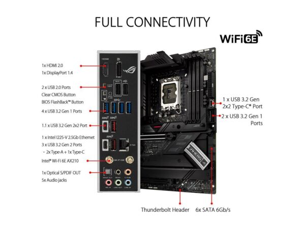 ASUS ROG Strix Z690-F Gaming WiFi 6E 1700 Intel Motherboard - Intel Motherboards