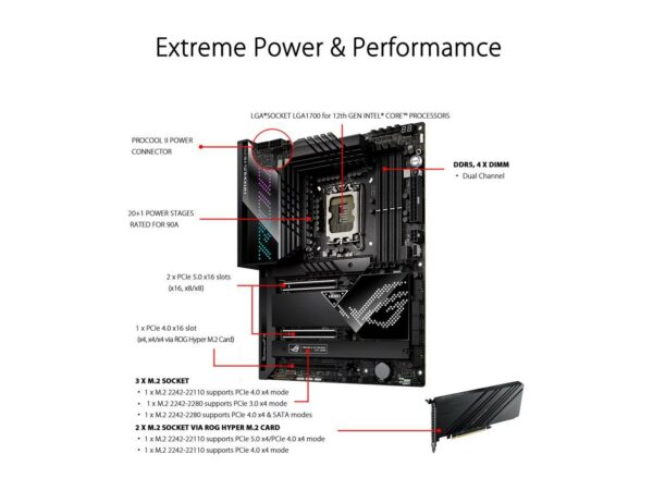 ASUS ROG Maximus Z690 Hero (WiFi 6E) 1700 Intel Motherboard - Intel Motherboards