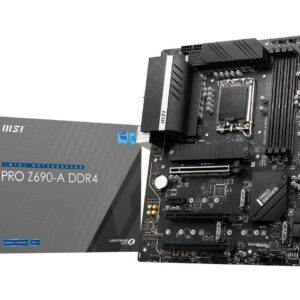 MSI PRO Z690-A DDR4 LGA1700 Intel Motherboard - Intel Motherboards