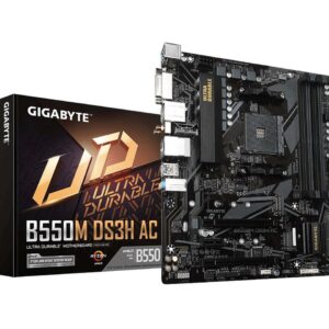 Gigabyte B550M DS3H AC Gaming Motherboard - AMD Motherboards