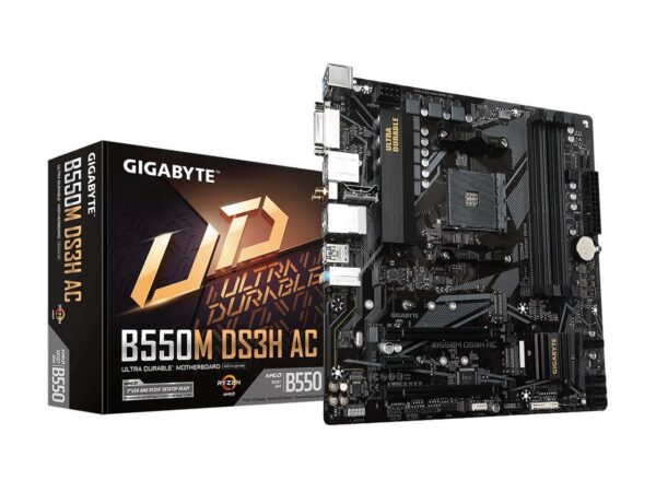 Gigabyte B550M DS3H AC Gaming Motherboard - AMD Motherboards