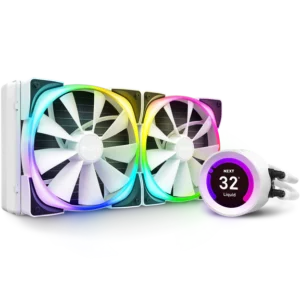 NZXT Kraken Z63 RGB 280MM AIO RGB CPU Liquid Cooler RL-KRZ63-RW with LGA 1700 Bracket White - AIO Liquid Cooling System