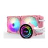 Dark Flash Twister DX240 All in One Liquid Cooling System Black/White/Pink - AIO Liquid Cooling System