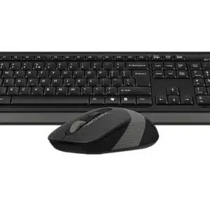 A4tech Keyboard and Mouse Wireless 2.4G Power-Saving FG1010 Grey Fstyler Combo - Computer Accessories