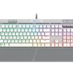 Corsair K70 RGB MK.2 SE Cherry MX Speed Mechanical Gaming Keyboard RGB White PBT Keycaps - CH-9109114-NA