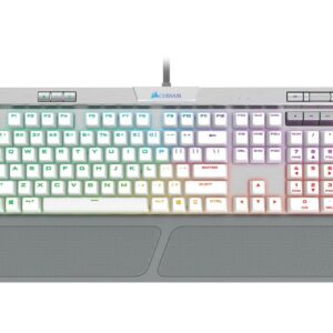 Corsair K70 RGB MK.2 SE Cherry MX Speed Mechanical Gaming Keyboard RGB White PBT Keycaps - CH-9109114-NA - Computer Accessories