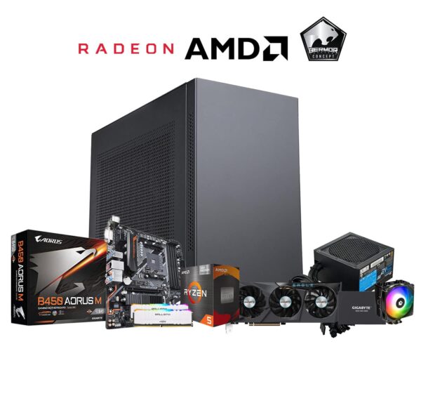 GENOS AMD Ryzen 5 5500/16GB/240GB SSD/1TB HDD/RX6600/Tecware High Performance Editing & Gaming System Unit - Consumer Desktop