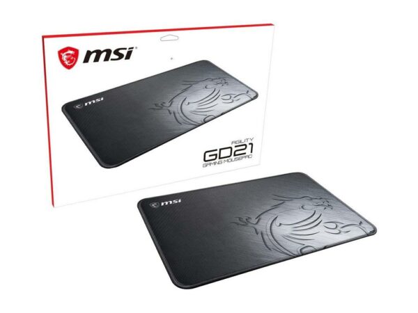 MSI Agility GD21 MSI Ultra-Smooth Low-Friction Textile Surface Mouse Pad - Computer Accessories