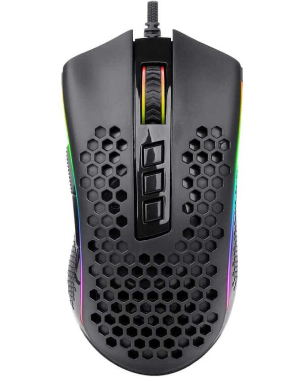 Redragon M808 Storm Lightweight RGB Gaming Mouse Black | White - Computer Accessories