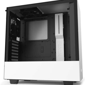 NZXT H510 Compact ATX Mid-Tower PC Gaming Case - CA-H510B-W1 - Chassis