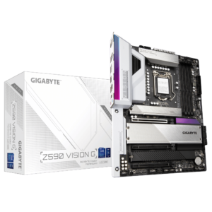 Gigabyte Z590 Vision G White (Intel 11th/10th Gen, LGA 1200) Creator Motherboard - Intel Motherboards