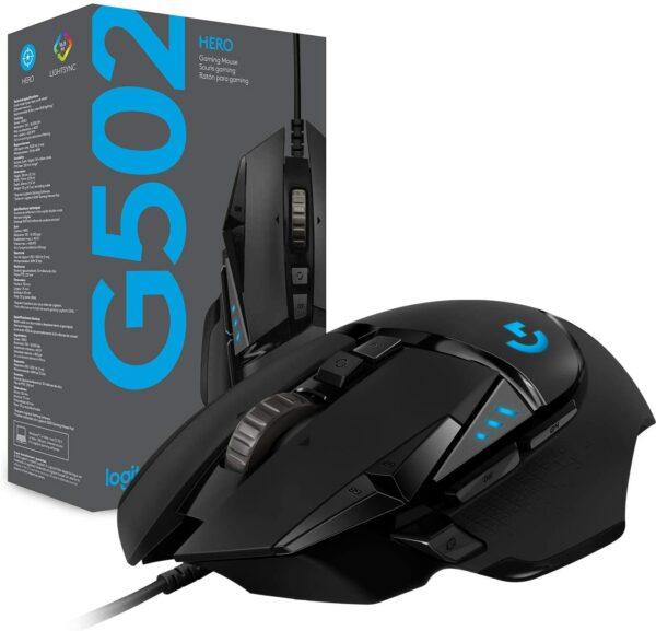 Logitech G502 Hero High Performance Wired Gaming Mouse - Computer Accessories