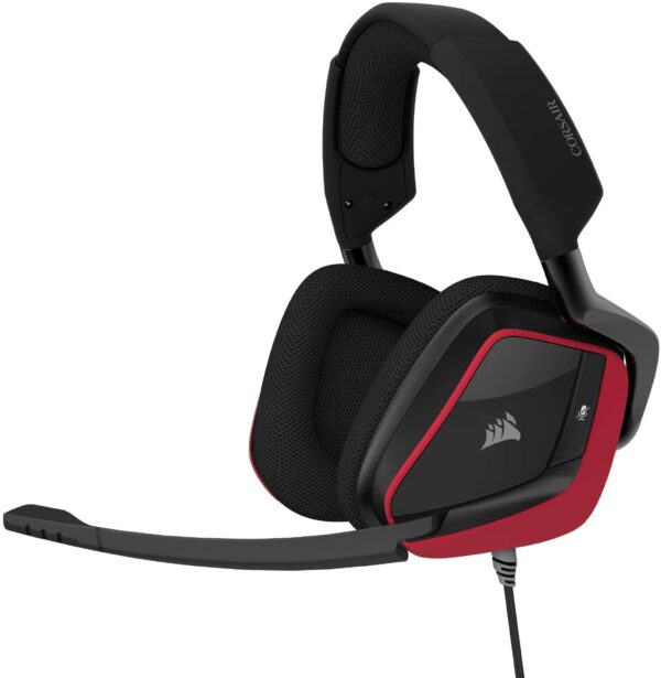 Corsair VOID Elite Surround Premium Gaming Headset Red - Computer Accessories