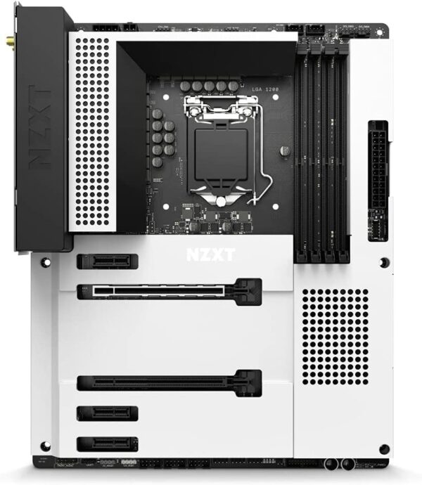 NZXT N7 Z590 N7-Z59XT-W1 (Supports 11th Gen CPUs, LGA1200) ATX Gaming Motherboard White - Intel Motherboards