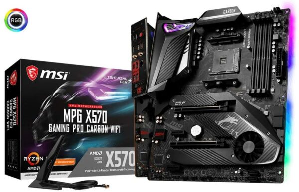 MSI MPG X570 Gaming Pro Carbon WIFI Motherboard - AMD Motherboards
