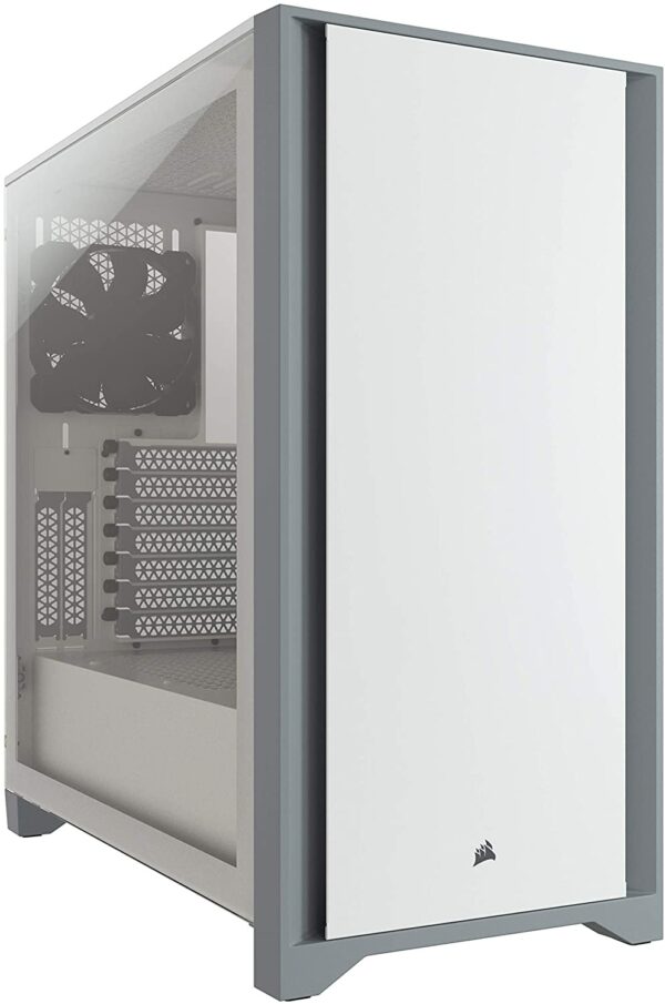 Corsair 4000D Tempered Glass Midtower ATX Case (White) - Chassis