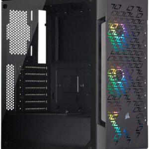 iCUE 220T RGB Airflow Tempered Glass Midtower Smart Case (Black) - Chassis