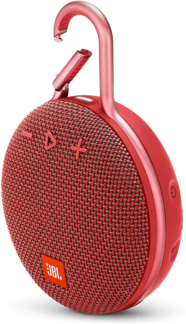 JBL Clip 3 Portable Waterproof Wireless Bluetooth Speaker - Red - Audio Gears and Accessories