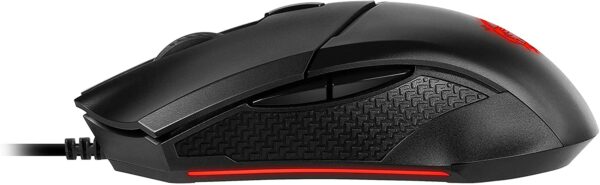 MSI Clutch GM08 4200 DPI Red LED Optical Wired Gaming Mouse - Computer Accessories