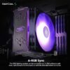 DEEPCOOL GAMMAXX GT A-RGB CPU Air Cooler SYNC A-RGB Fan and Black Top Cover - Aircooling System