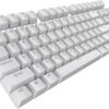 Tecware PBT Keycaps Double-Shot for Mechanical Keyboards Full 111 Keys Set OEM Profile White / White Grey - Computer Accessories
