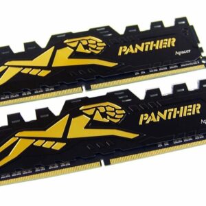Apacer Panther - GOLDEN 32GB 16GX2 DDR4 3200MHZ DESKTOP GAMING MEMORY WITH HEAT SINK - Desktop Memory