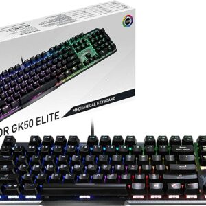 MSI Gaming Vigor GK50 Elite Backlit RGB LED Kailh Box White Mechanical Switches Gaming Keyboard - Computer Accessories