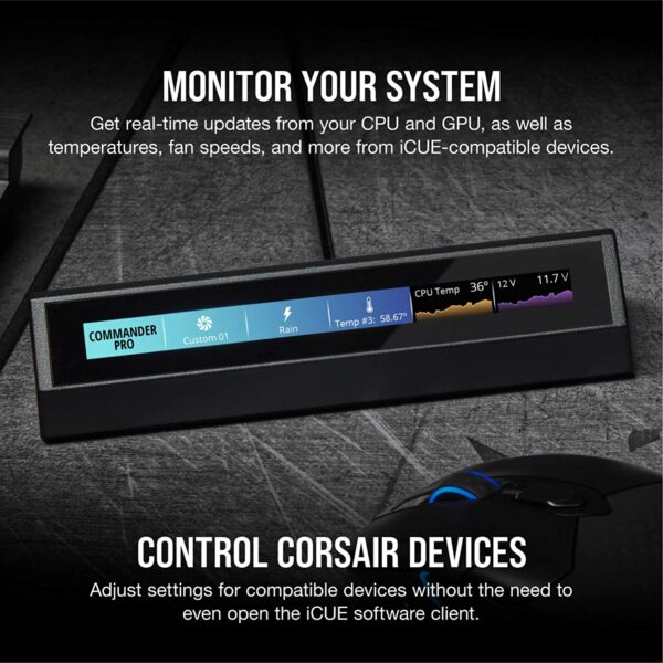Corsair iCUE NEXUS Companion Touch Screen - Computer Accessories