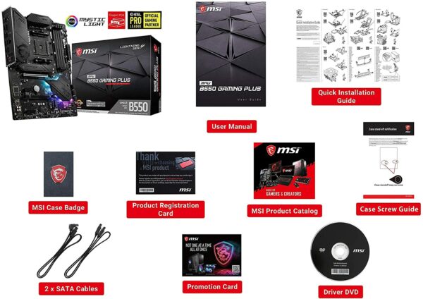 MSI MPG B550 Gaming Plus Gaming Motherboard - AMD Motherboards