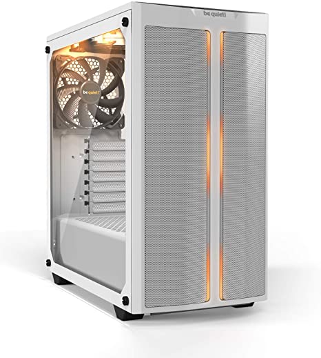 Be Quiet! Pure Base 500DX White ATX Computer Case ARGB Mid Tower Tempered Glass Window BGW38 - Chassis