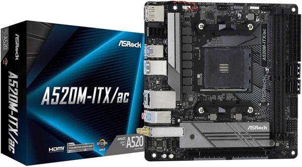 ASRock A520M-ITX/AC Motherboard - AMD Motherboards